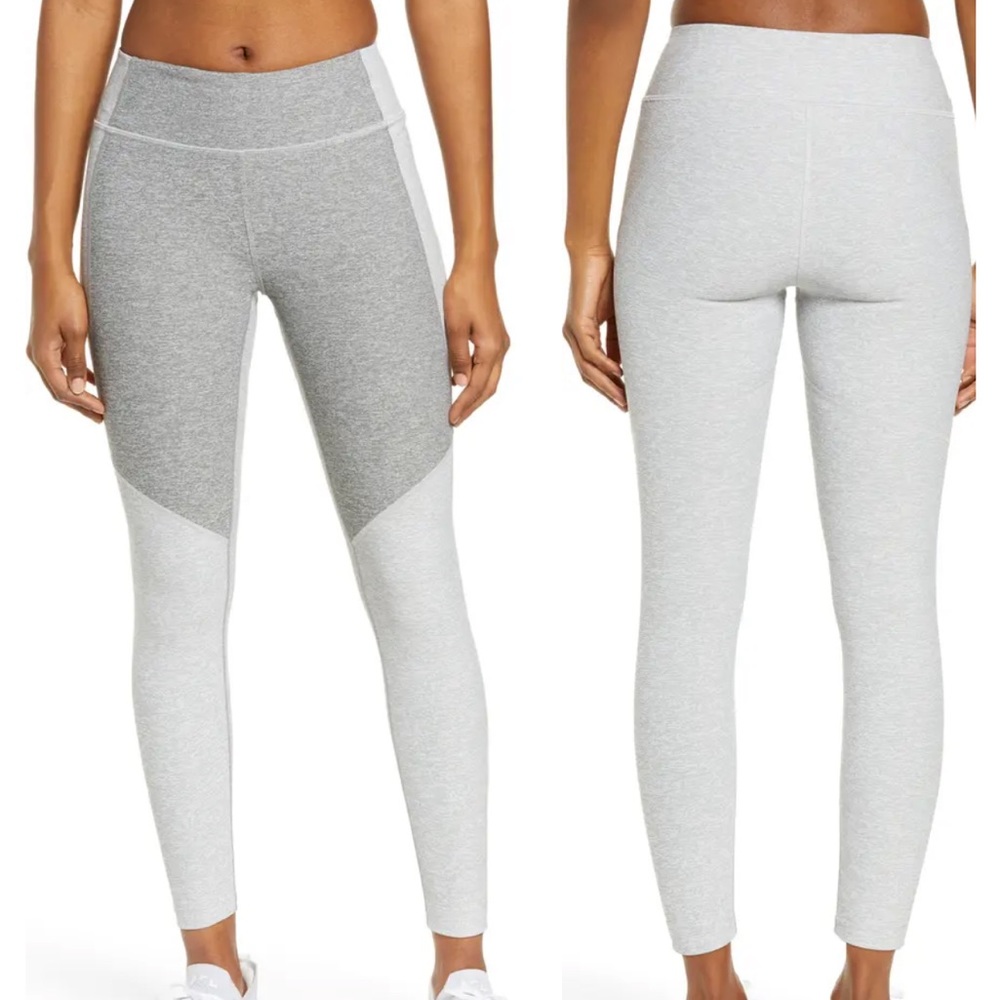 Outdoor Voices - 7/8 Warm Up Leggings - Gray / White Combo